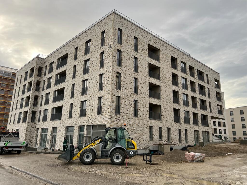 Brick façade view